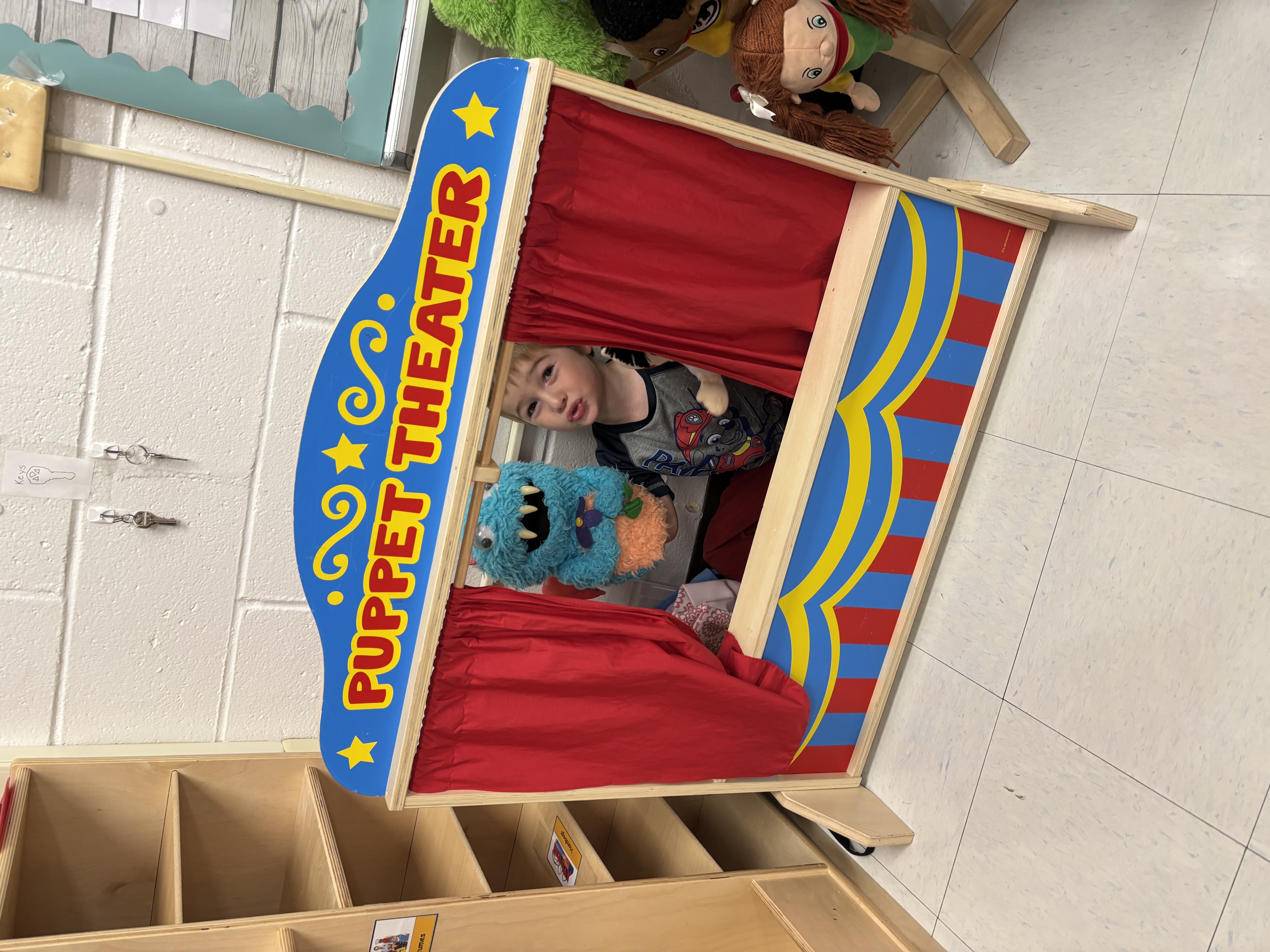 Exploring the areas in Pre-K!