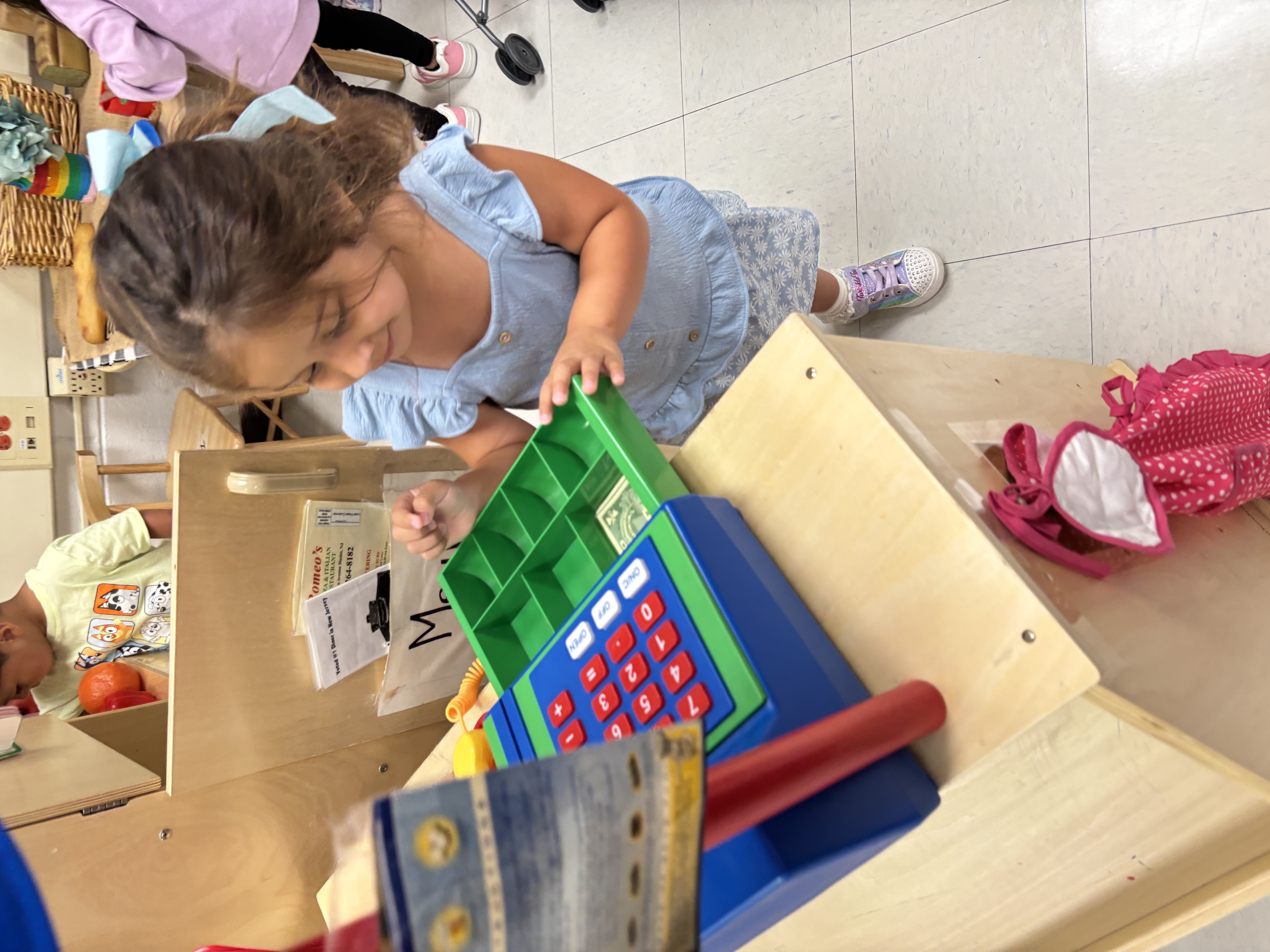 Exploring the areas in Pre-K!