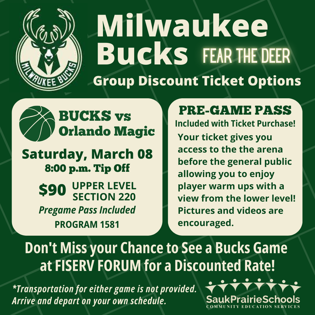 Milwaukee Bucks Discounted Tickets