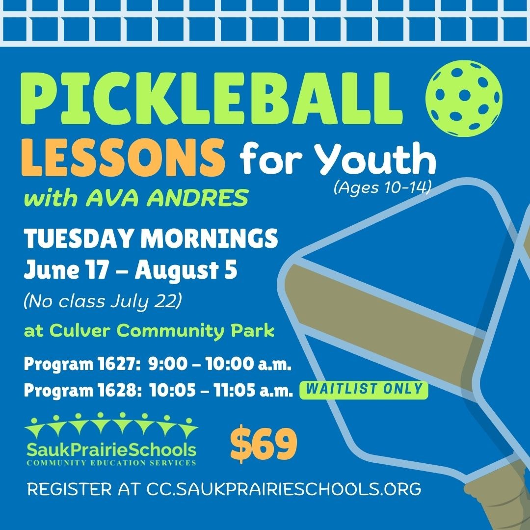 Pickleball Lessons for Youth Summer 2025