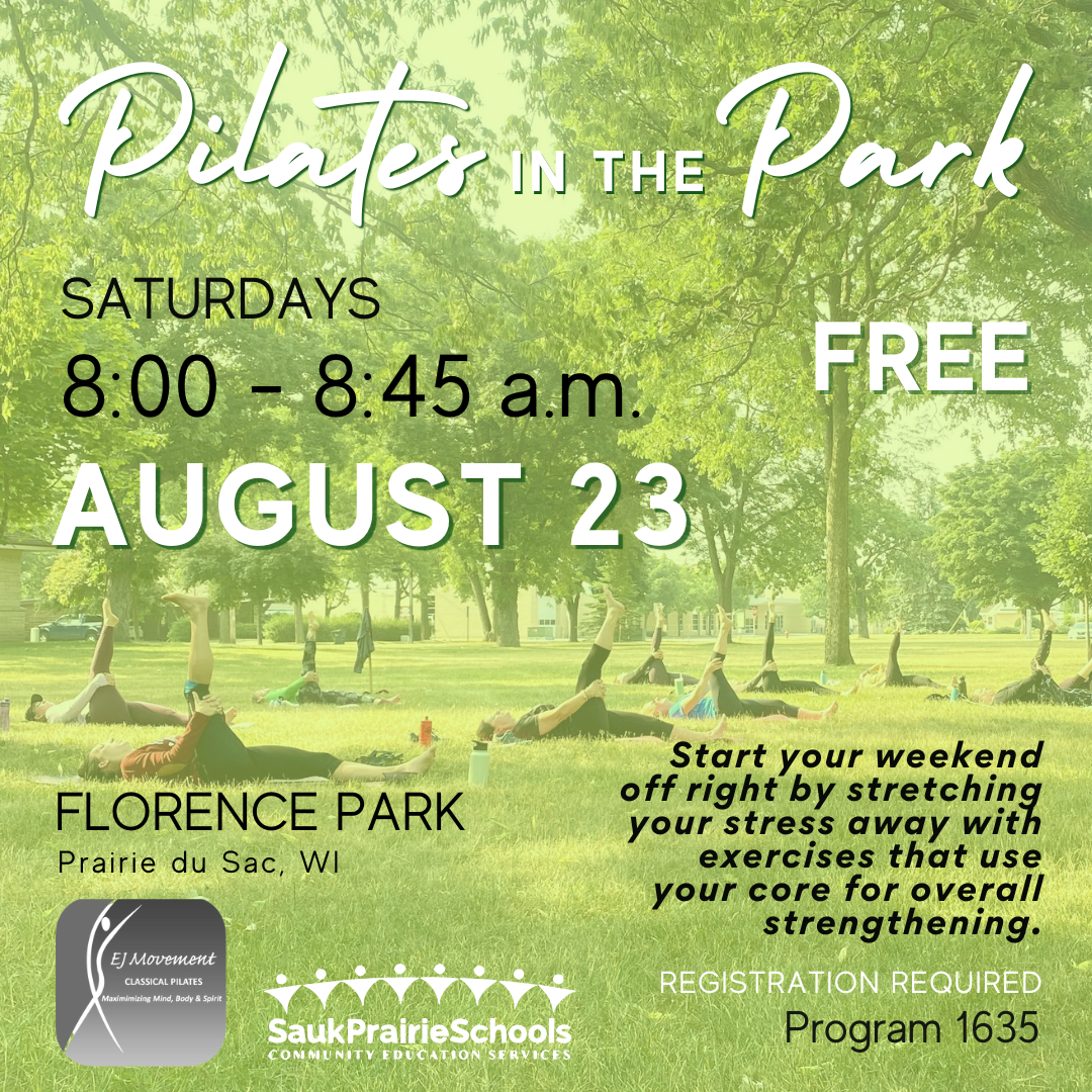 FREE Pilates in the Park Saturdays this Summer