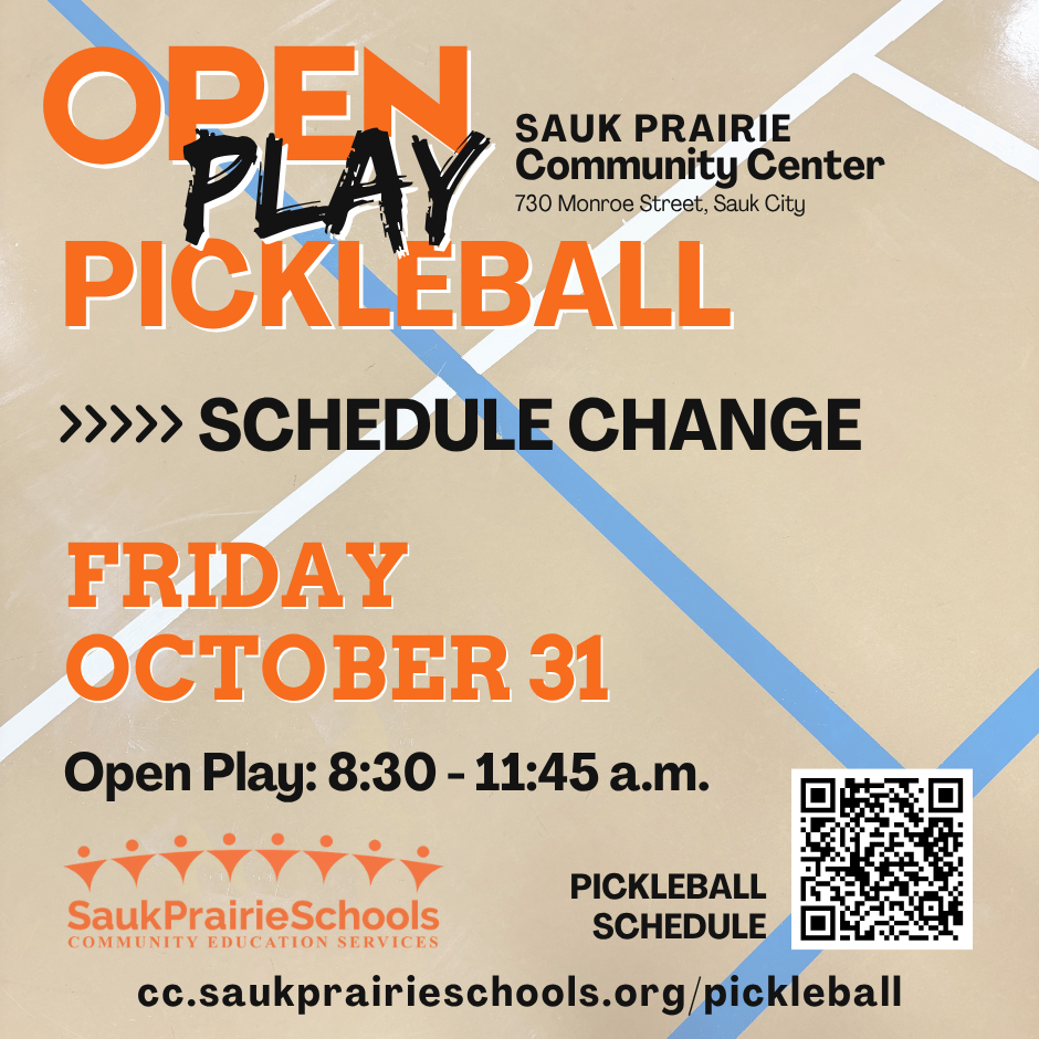 Open Play Pickleball on October 31