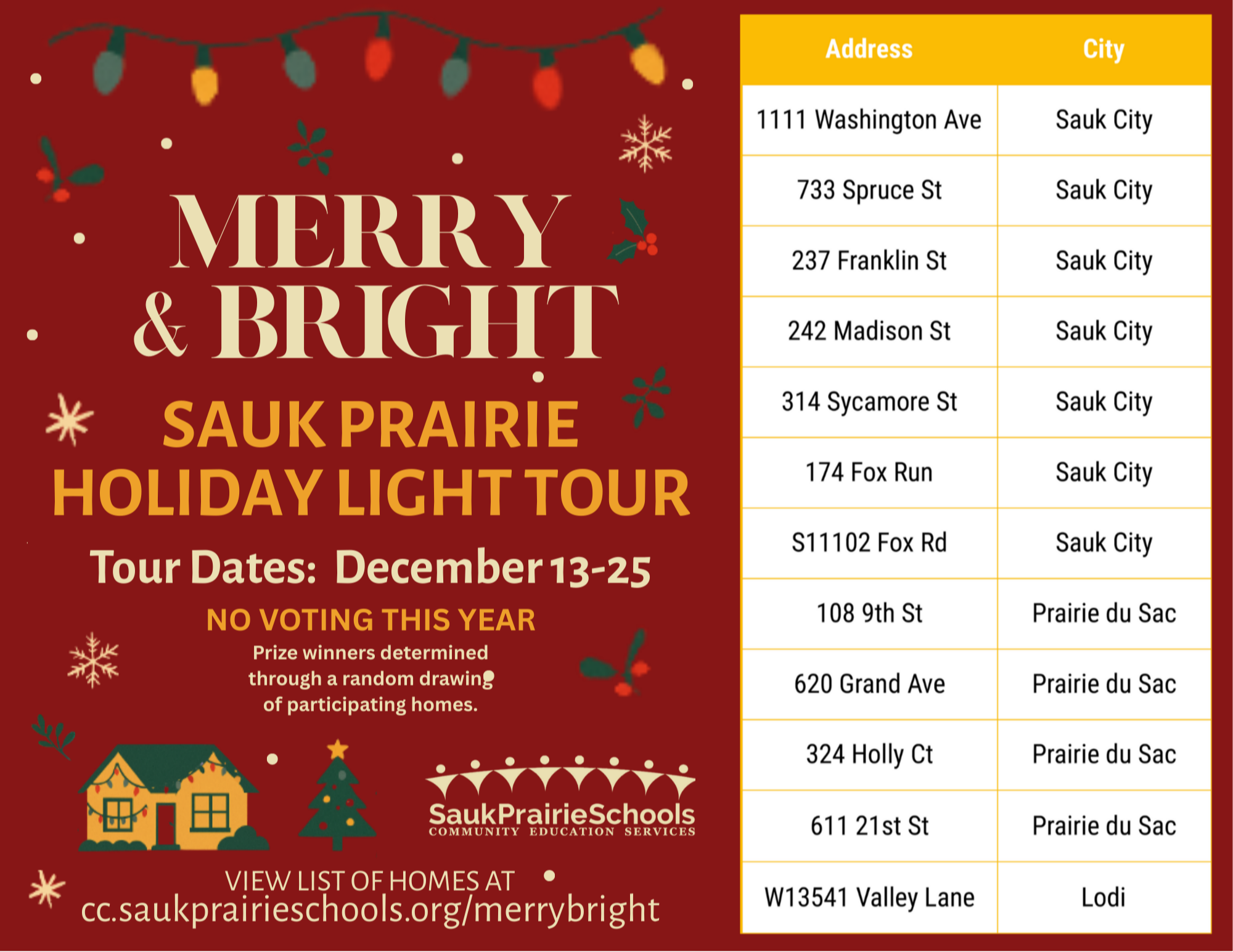 Merry and Bright Holiday Light Tour