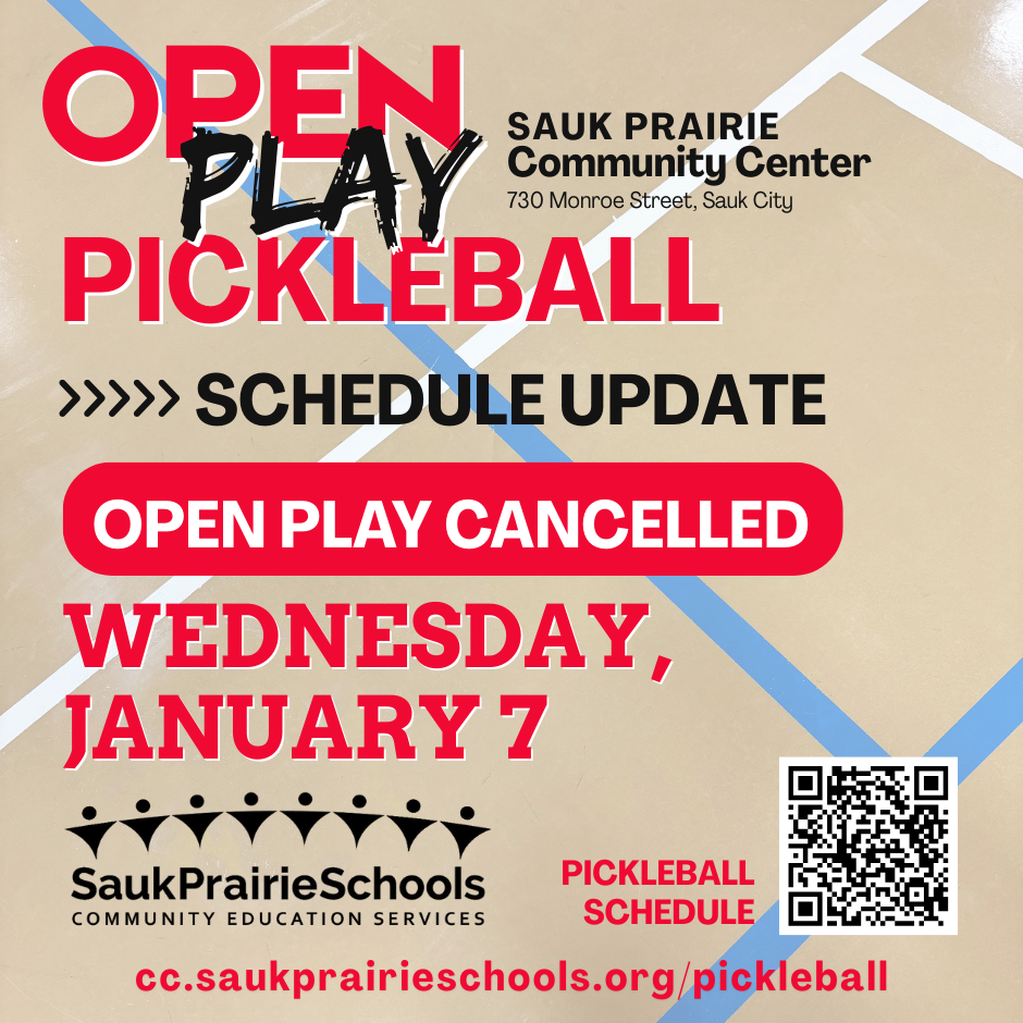 Pickleball Schedule Update