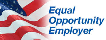 An image of the American flag with the words 'Equal Opportunity Employer' in blue text.