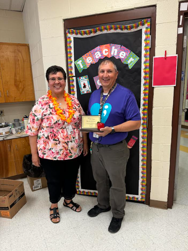 Teacher of the Year Mr. Esquivel and Mrs. D. Hernandez