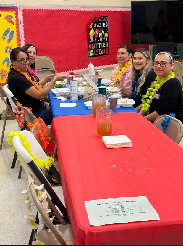 Travis Staff at Teacher's Apprecation Luncheon