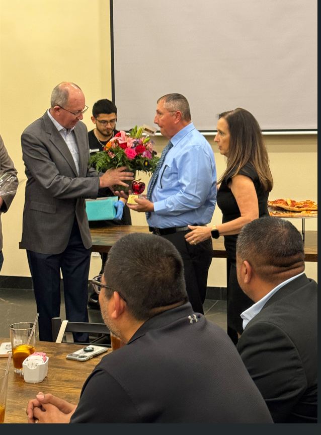 Teacher of the Year Mr. Esquivel and Mrs. D. Hernandez