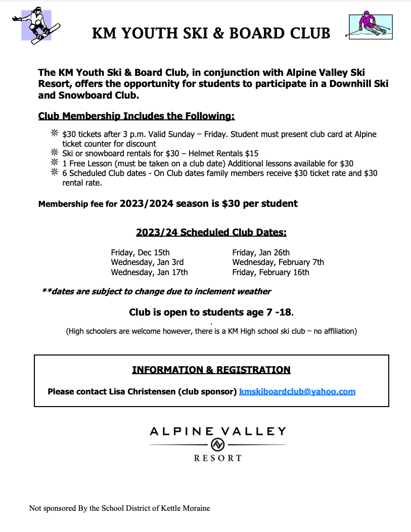 Community Flyers Kettle Moraine School District