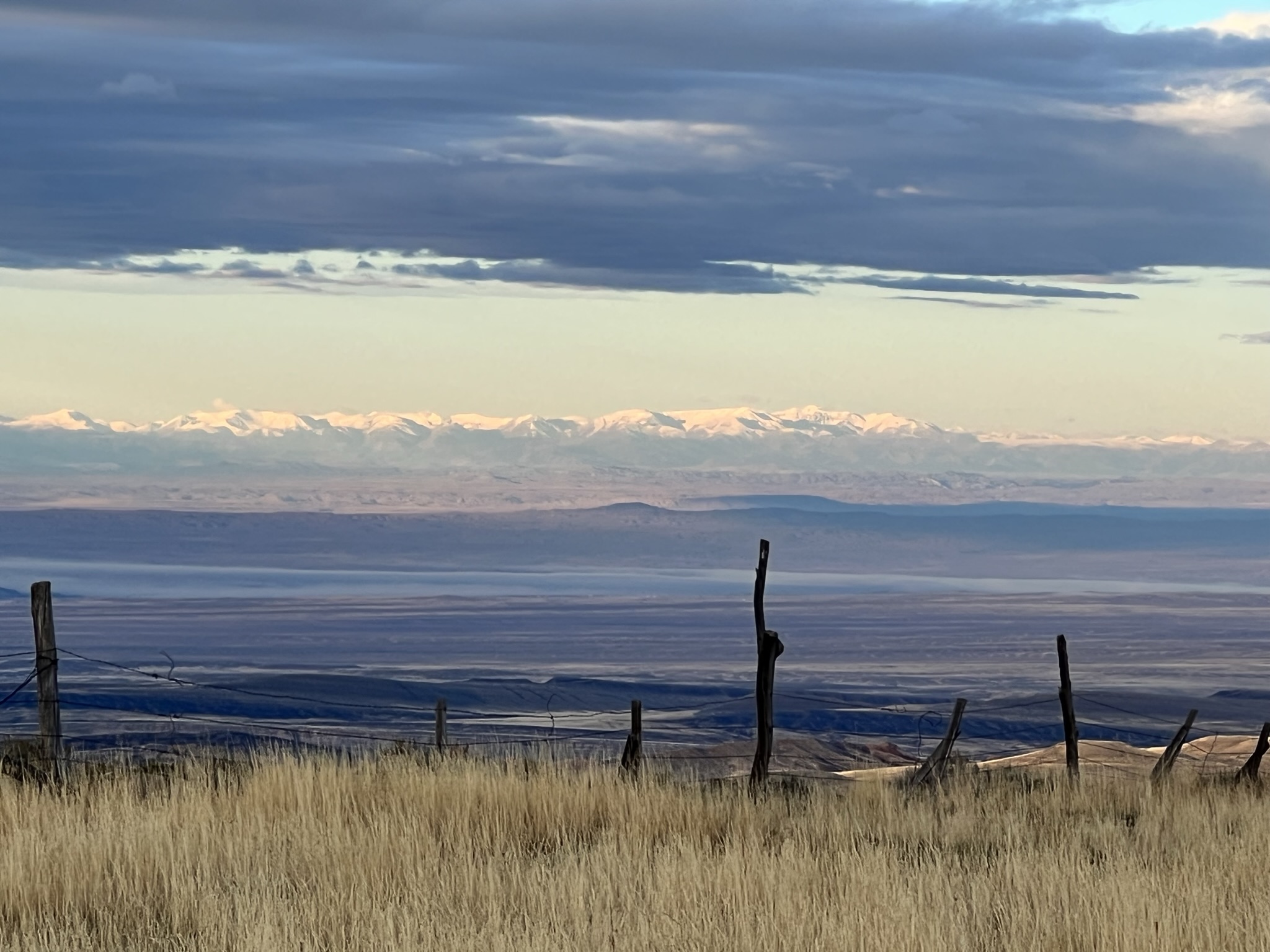 View from Big Horns West to Carter Mountain