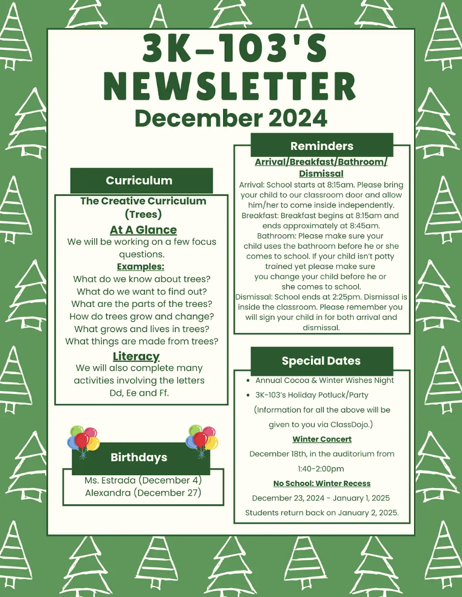 December newsletter English