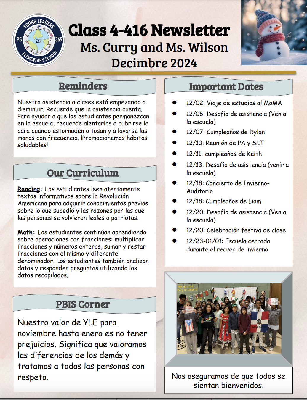 Dec newsletter Spa