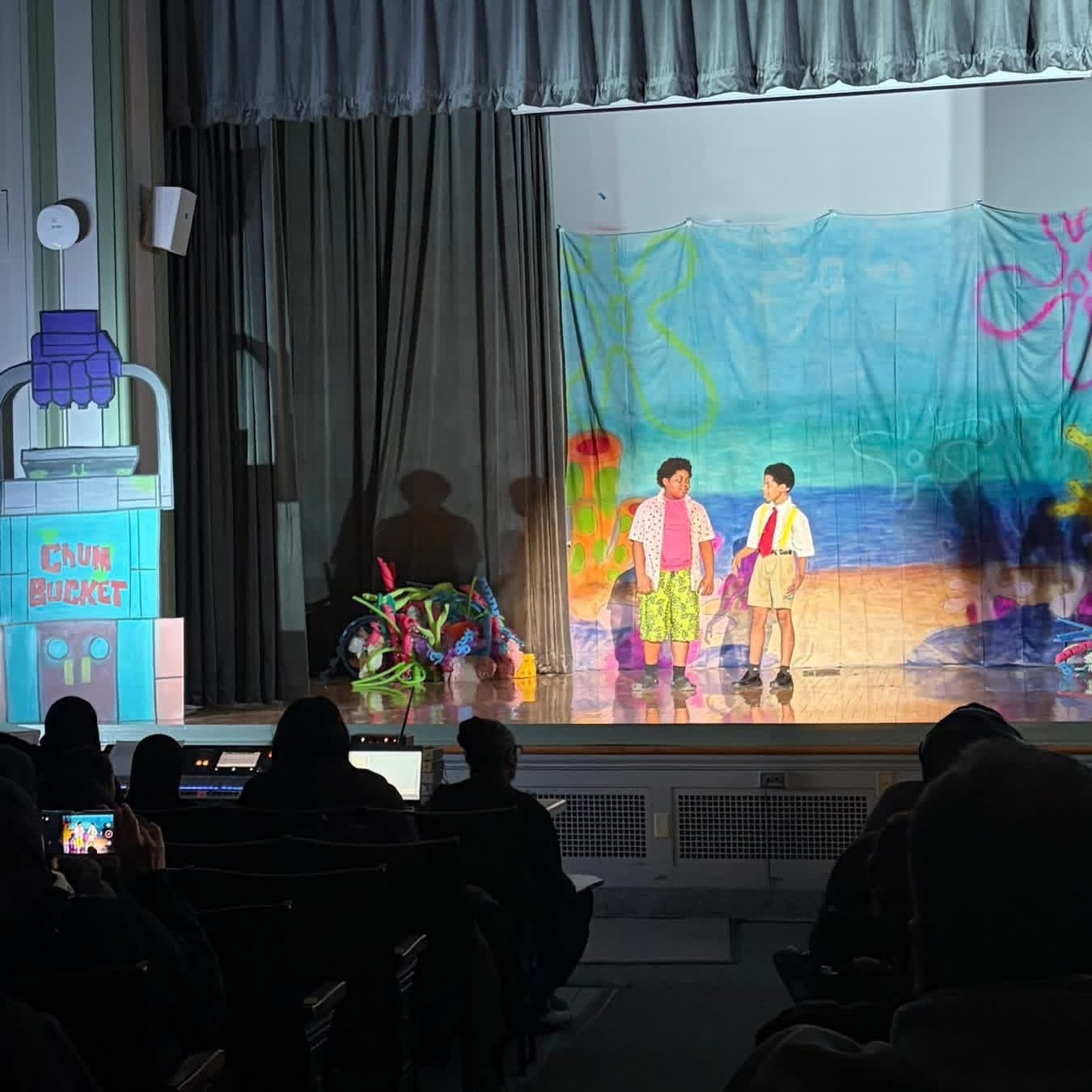 Students Performing in Spongebob 