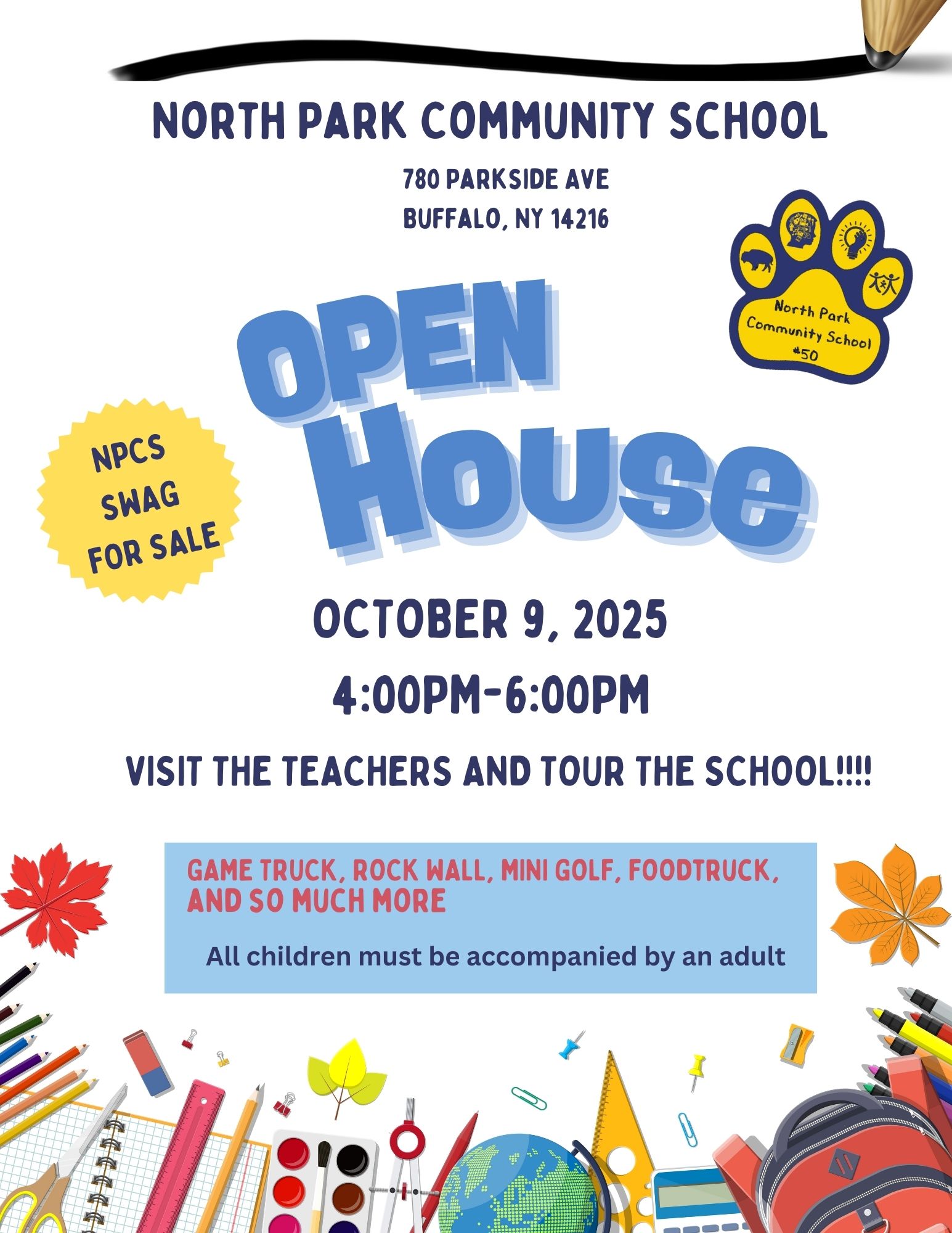 open house flyer with information