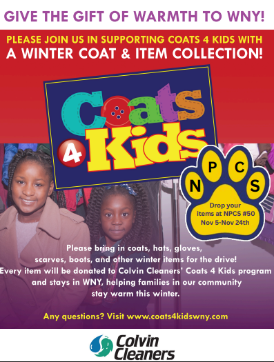 Coat collection with Colvin Cleaners