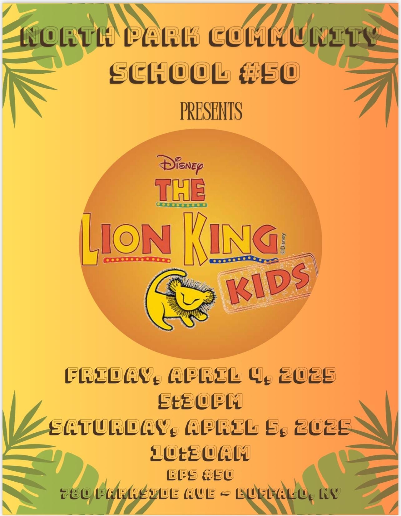 lion king flyer