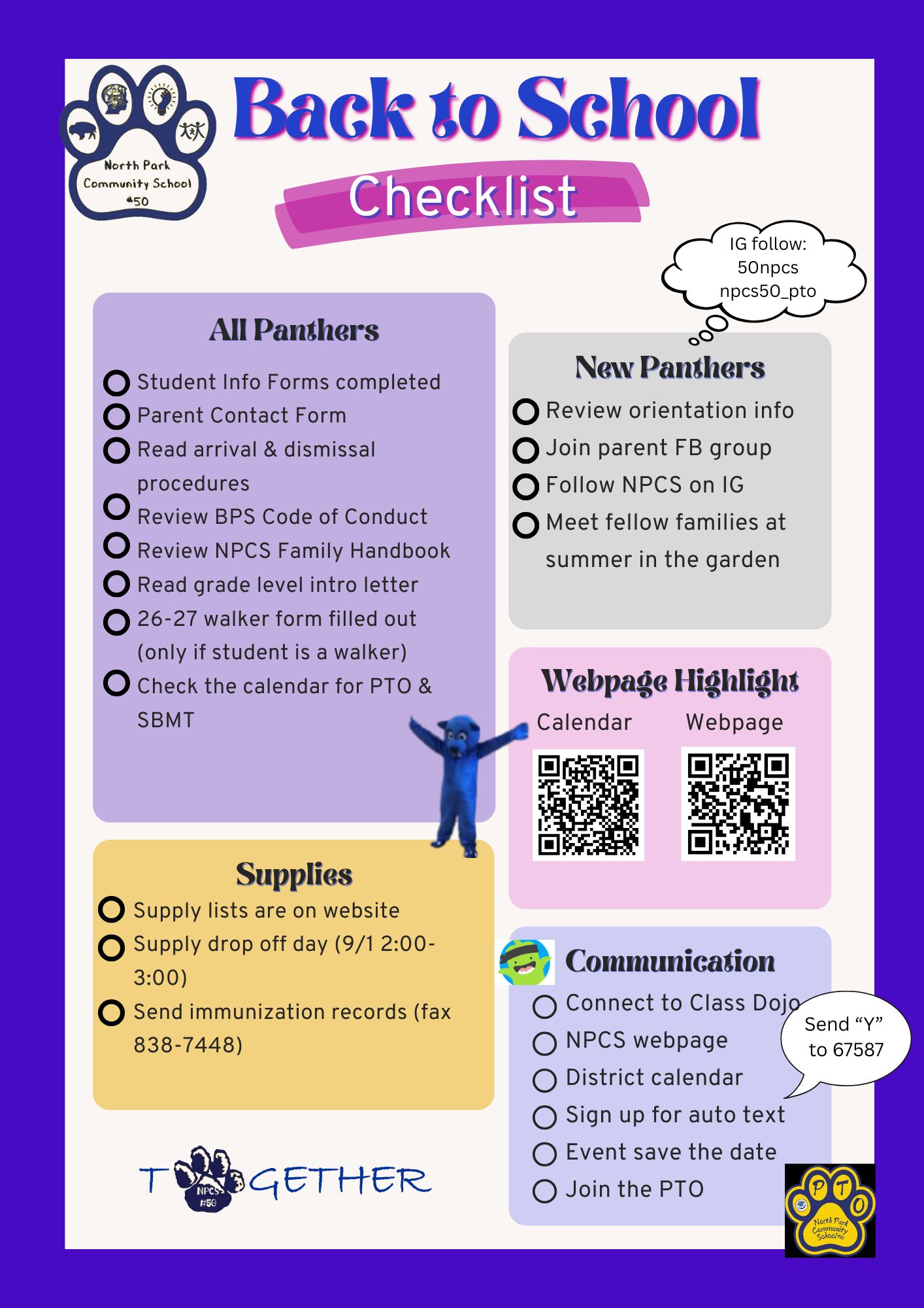 checklist of items to do before first day of school - pdf available in link