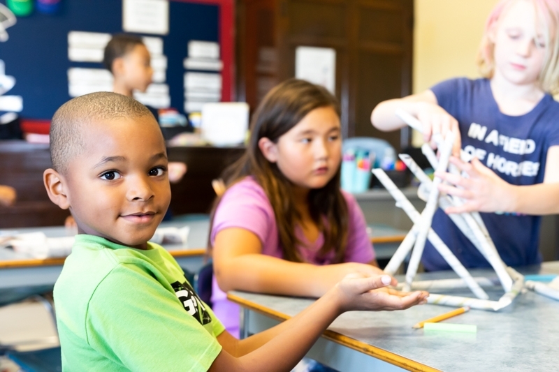 kids in classroom