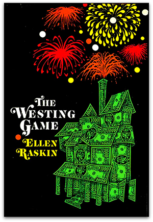 book cover for the wrestling games by ellen raskin