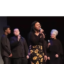 Students singing