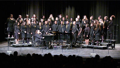 Students Performing on Stage Musical Choir