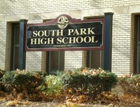 South Park High School Sign