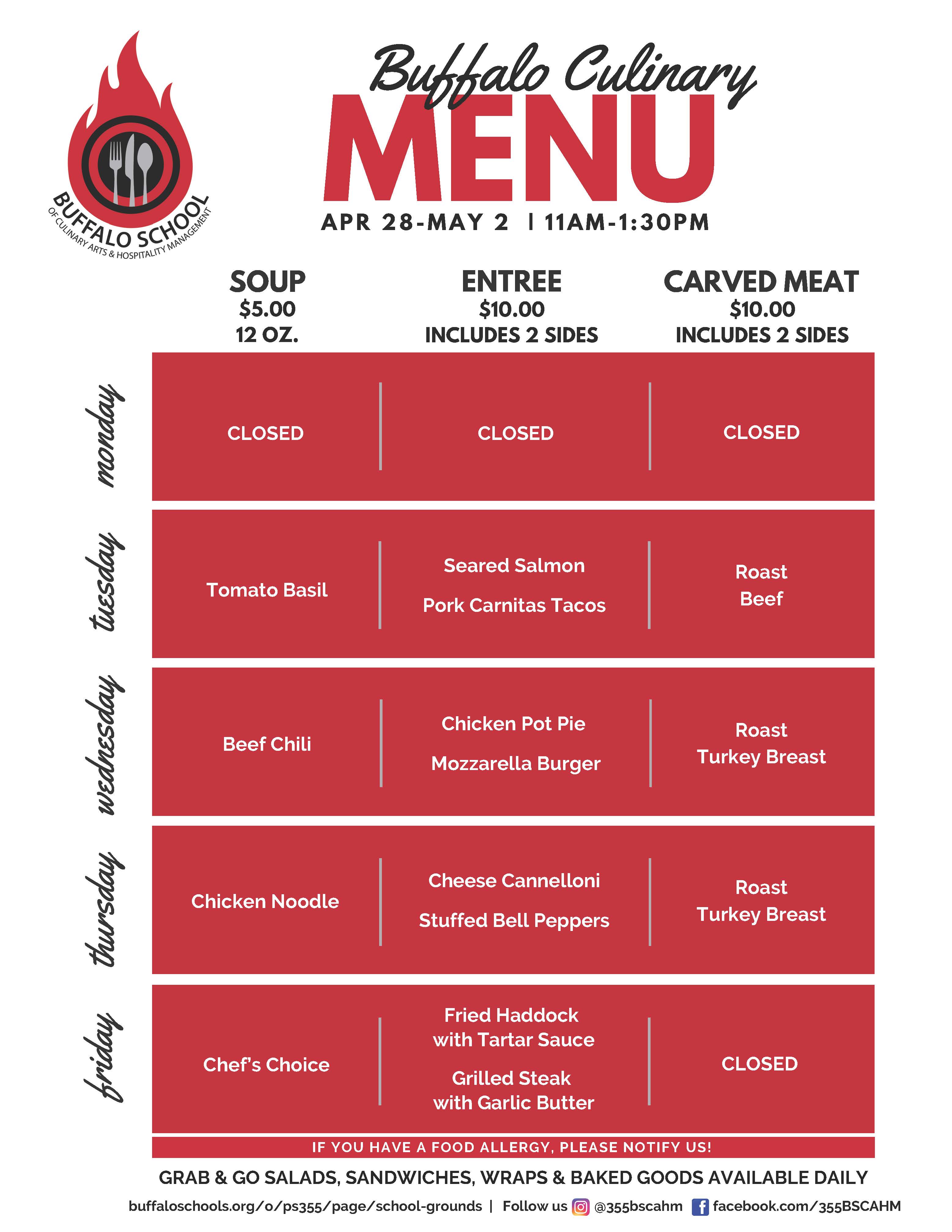BUFFALO CULINARY APR 28-MAY 2