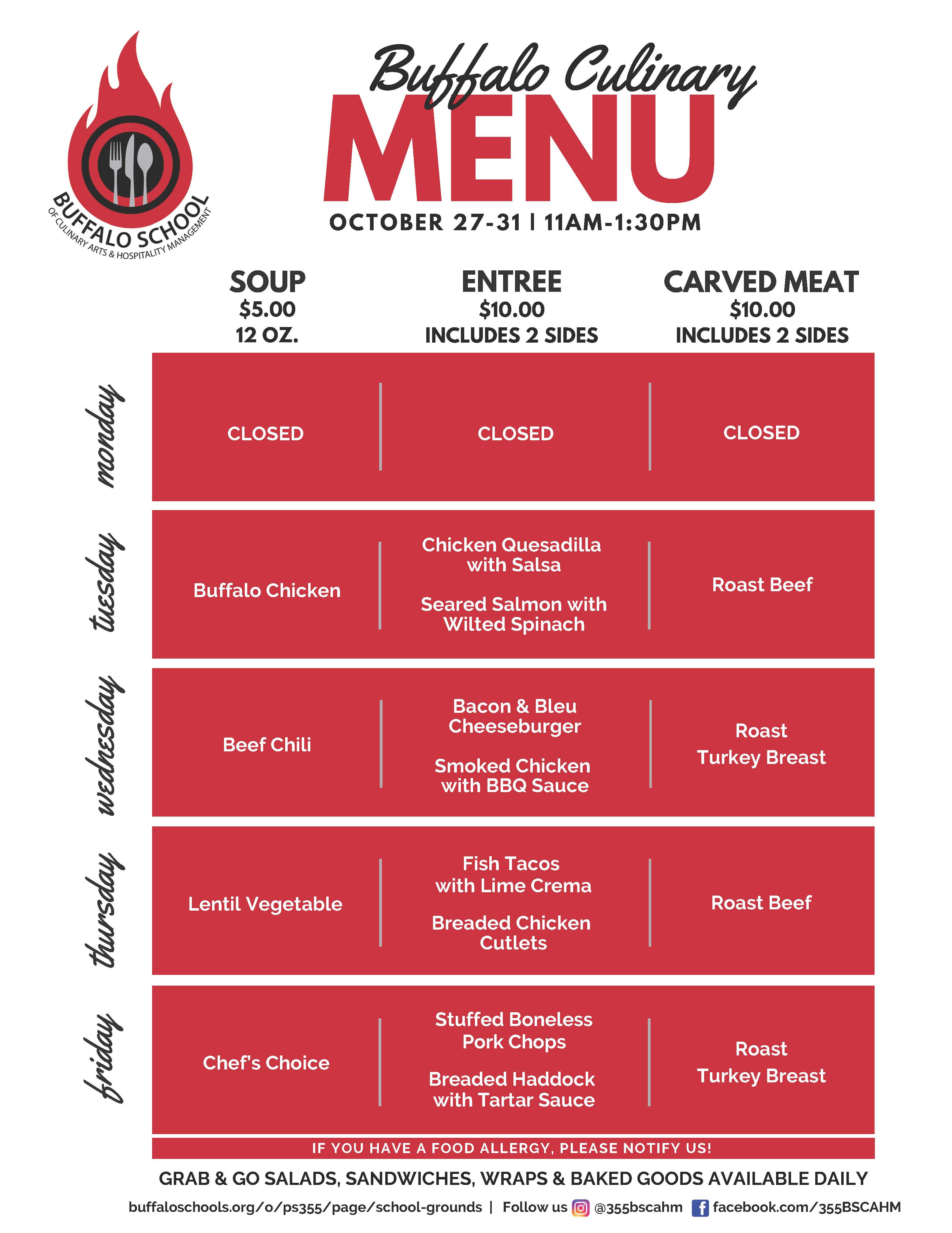 BUFFALO CULINARY OCT 27-31