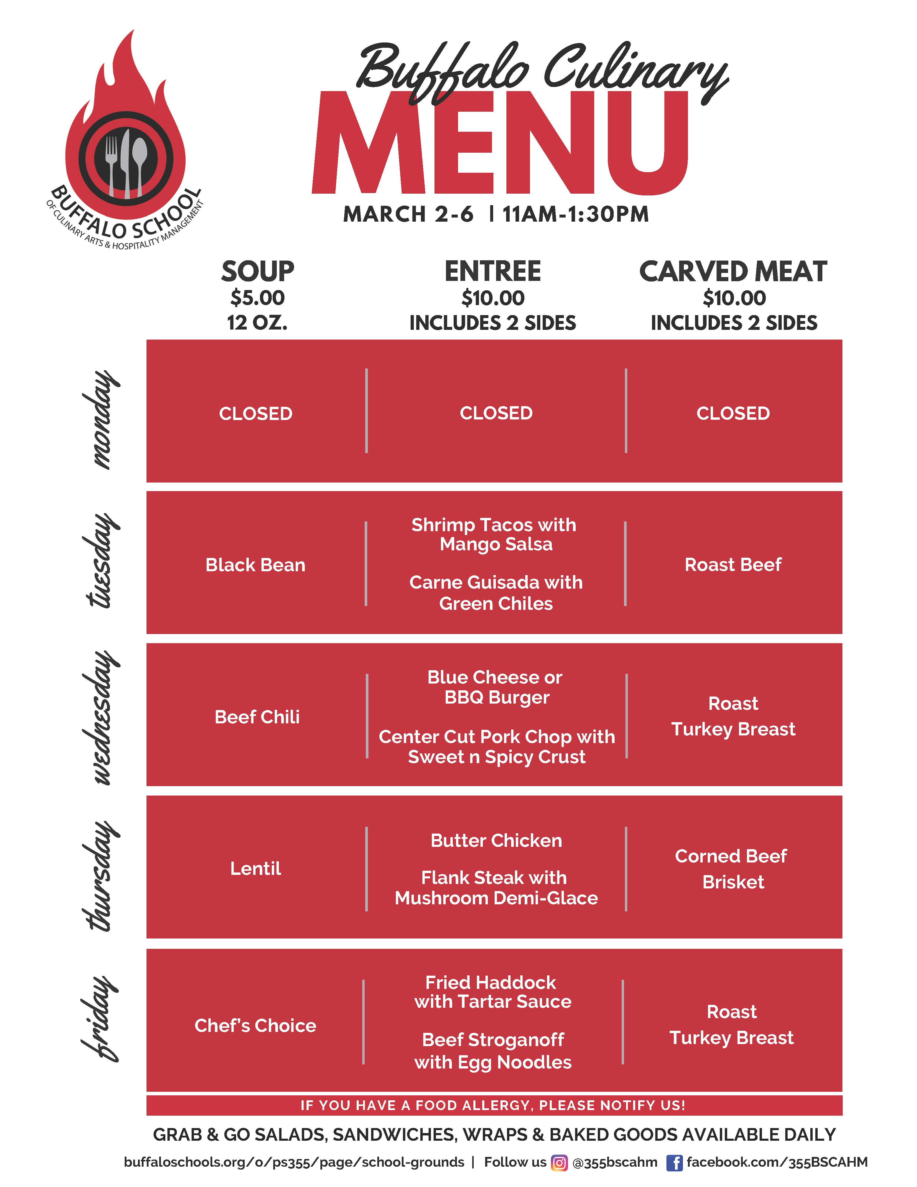 BUFFALO CULINARY MAR 2-6