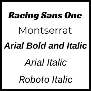 Approved Branded Fonts