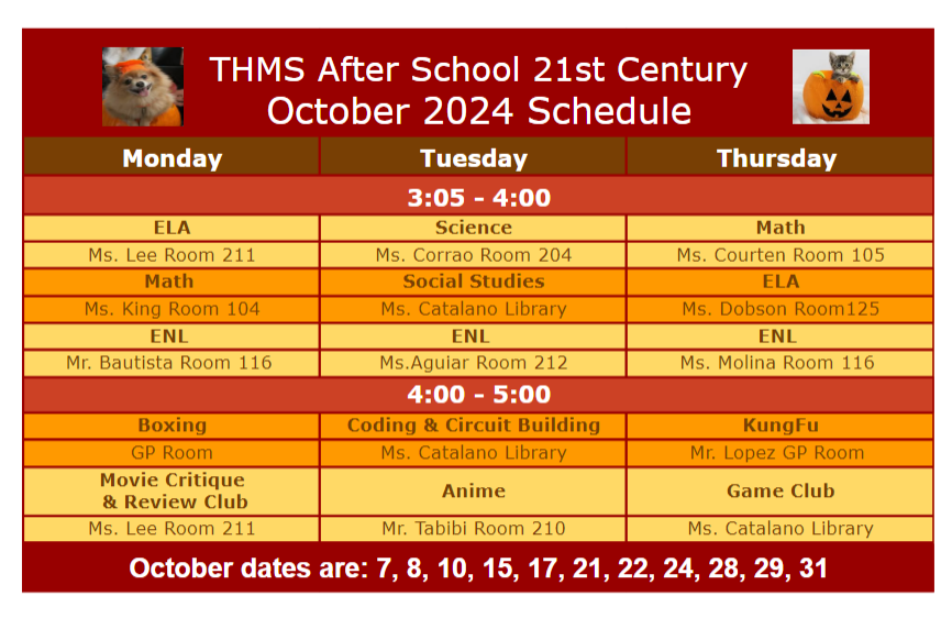 Turtle Hook Schedule 