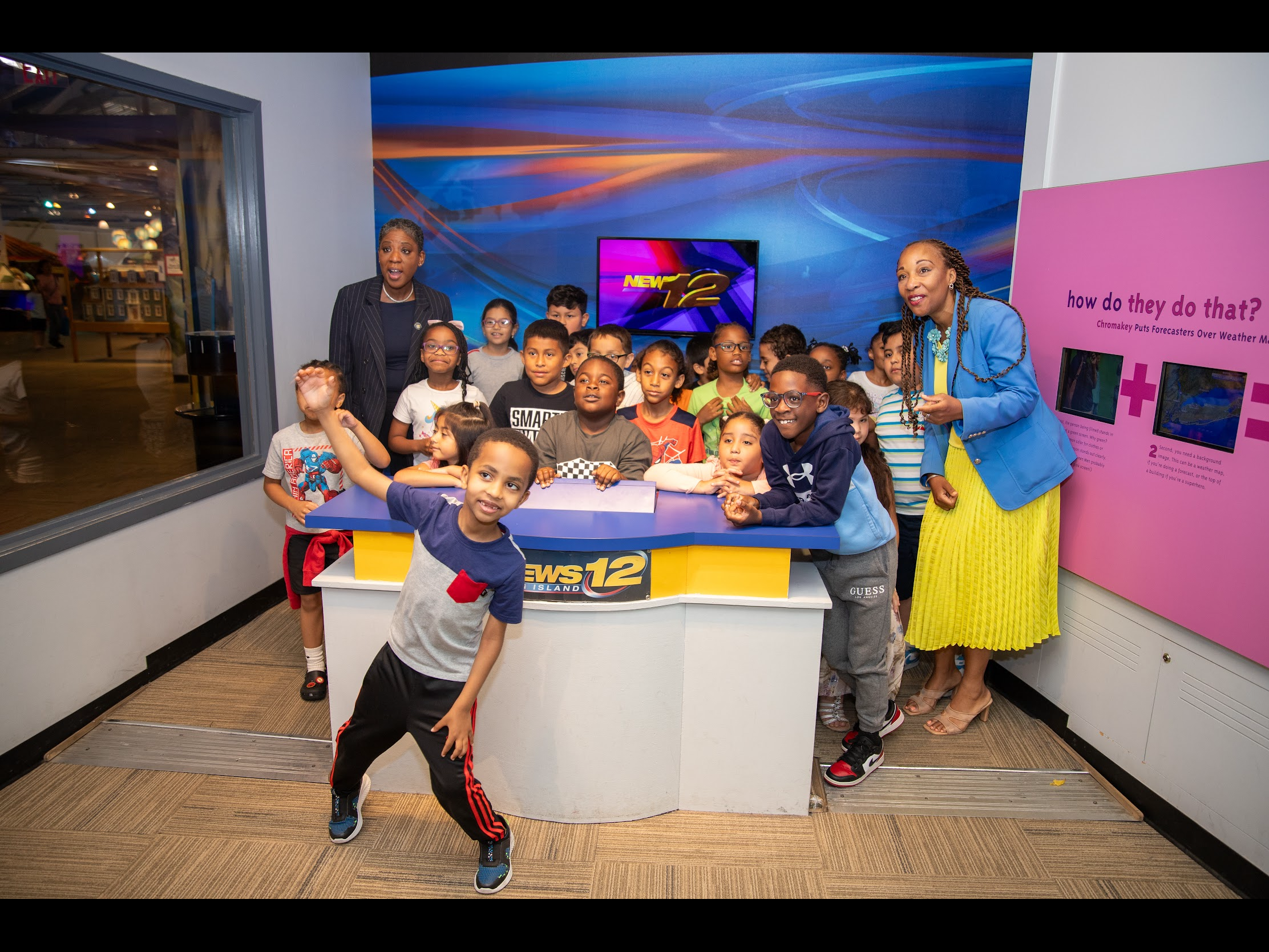 Students at news 12