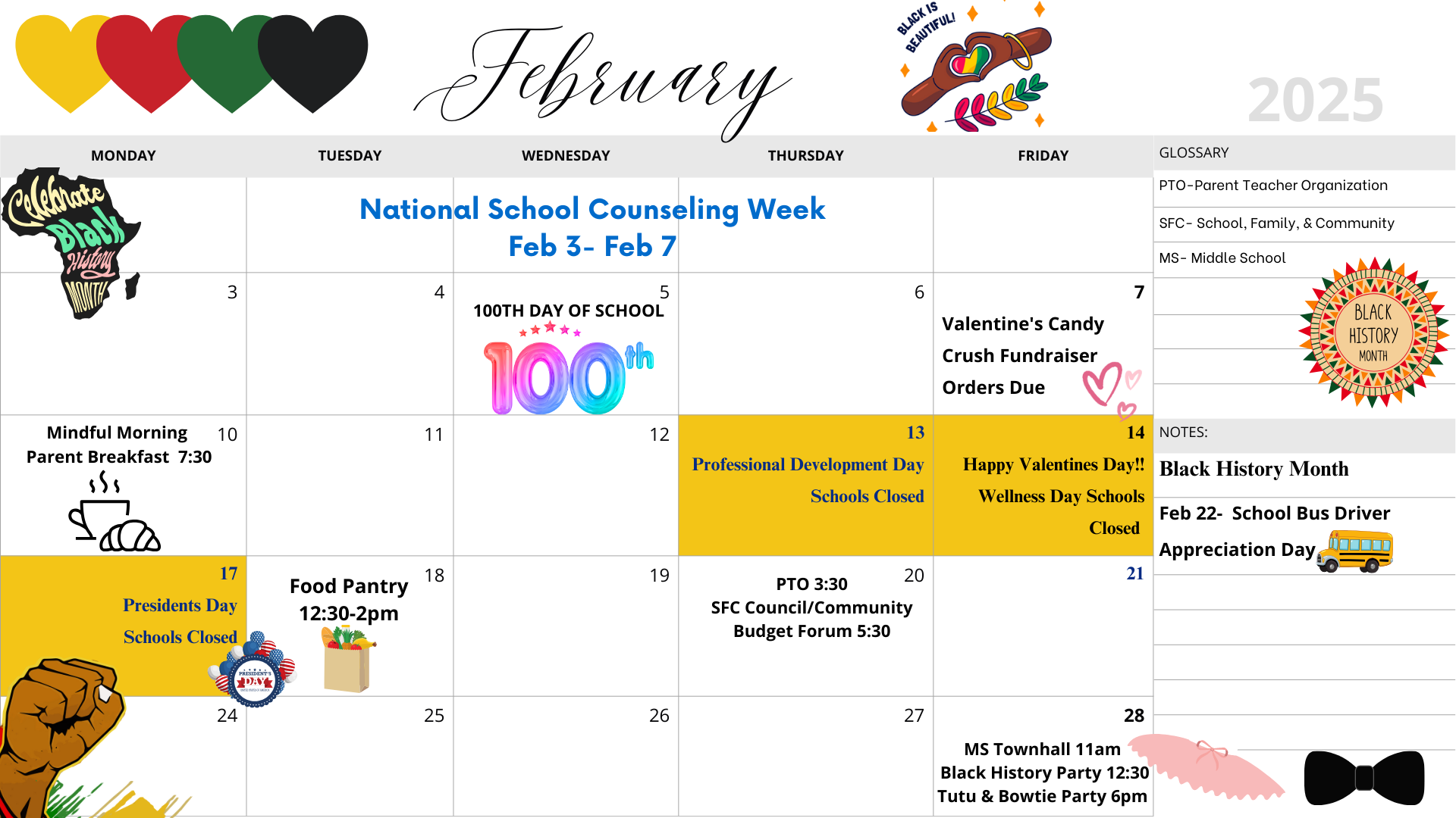 February Calendar