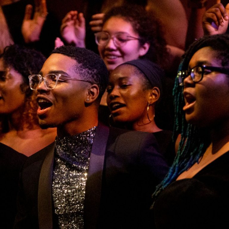 Choir of Students Singing