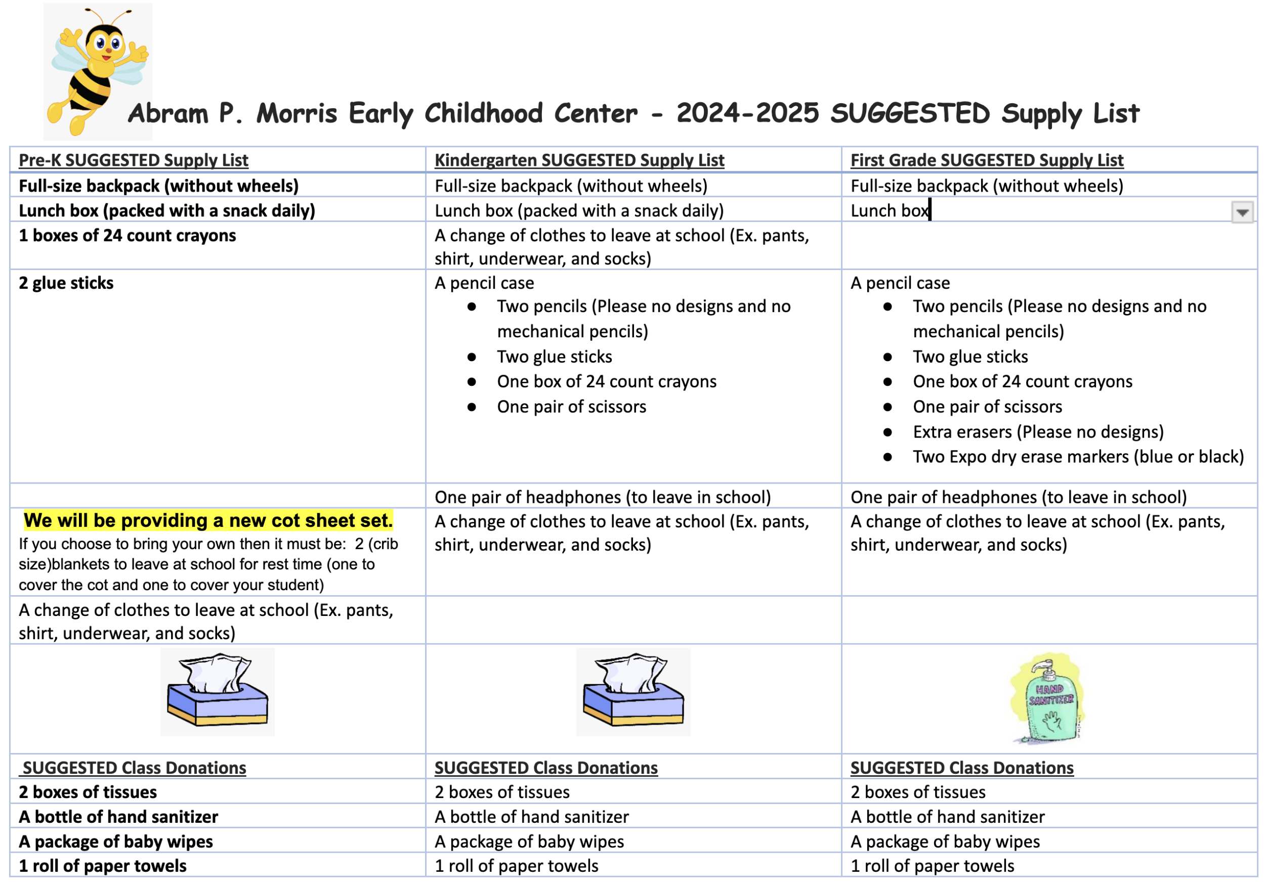 Supply List