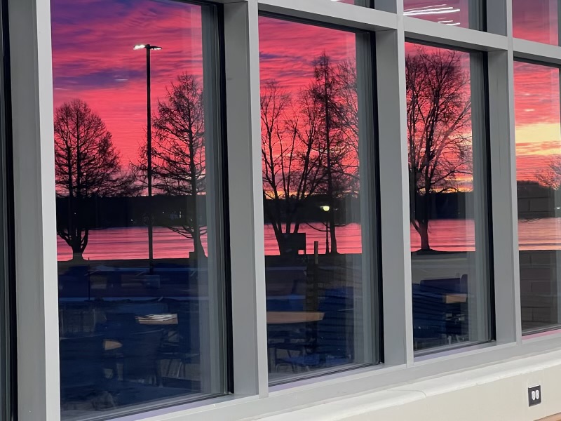 Sunrise from the Cafeteria