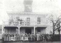 A photo of the school in 1886.
