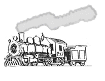Train image with smoke