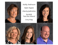 Kathy Andreasen Rylee Engum Chasity Gabrielson Rochelle Van Den Heuvel Cory King with five staff photos