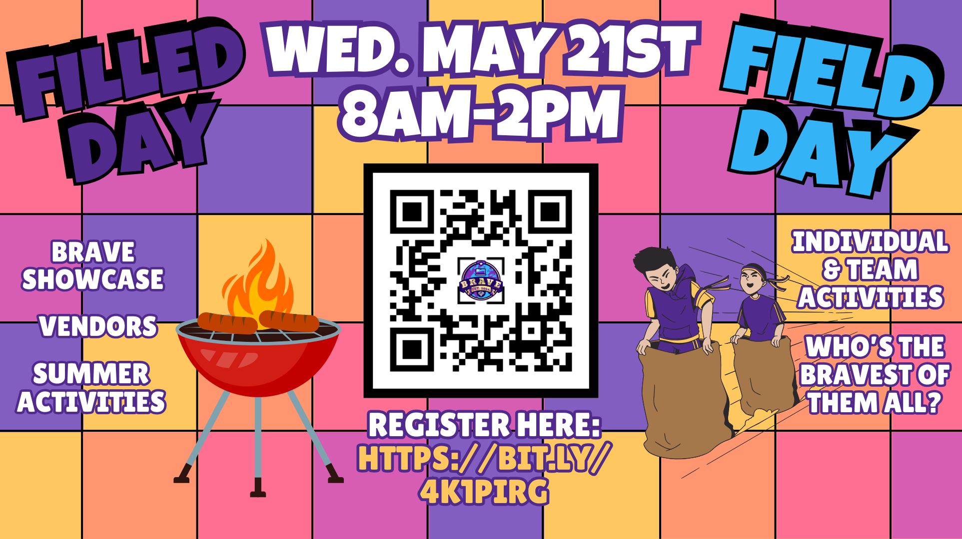 Field Day Filled Day Banner and Link to Sign Up