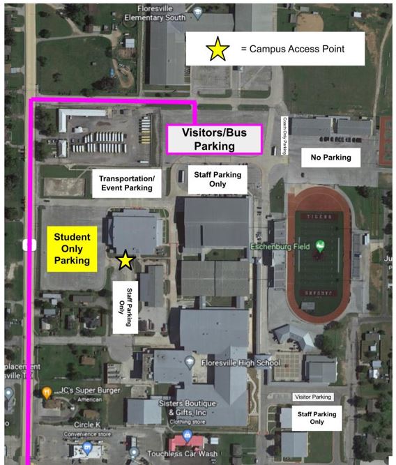 basketball tournament parking