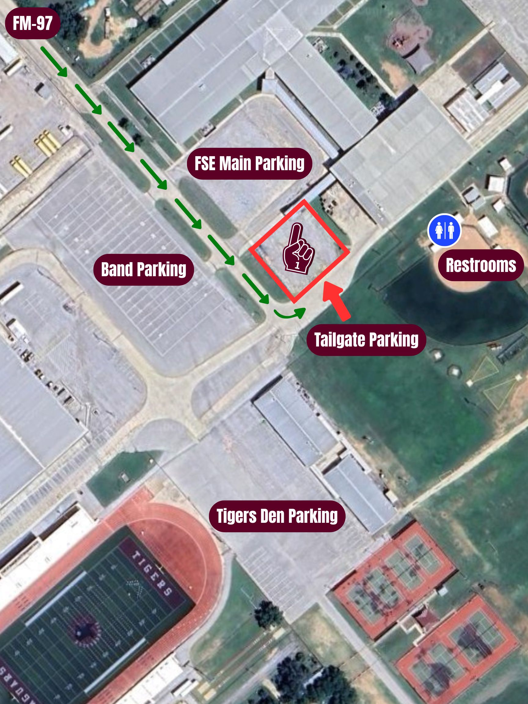 tailgate location