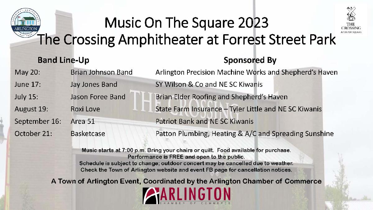 Music on the Square 2023 info