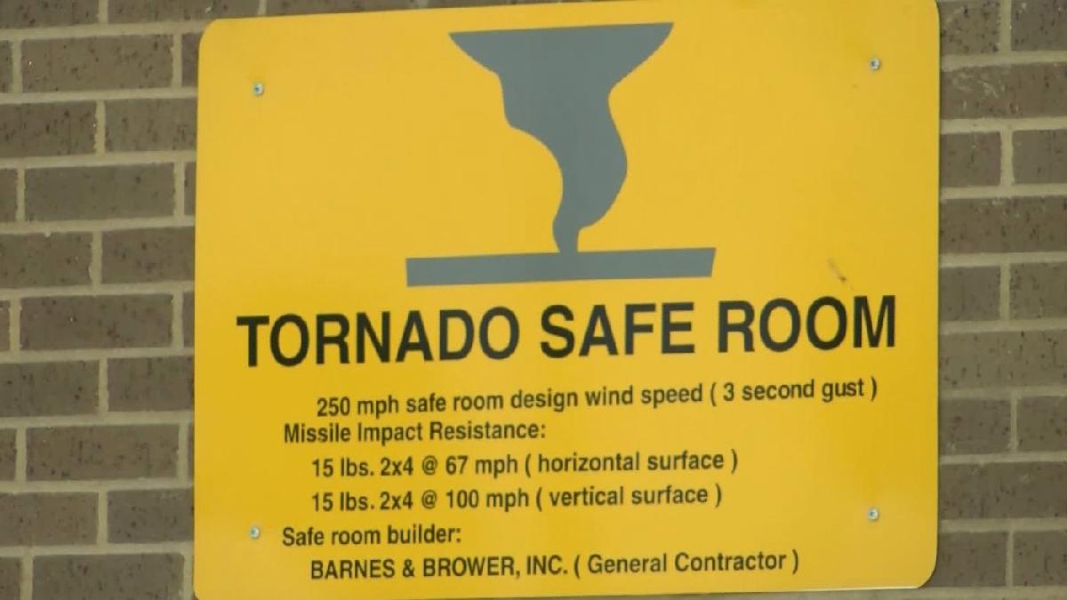 Tornado Safe Room Sign