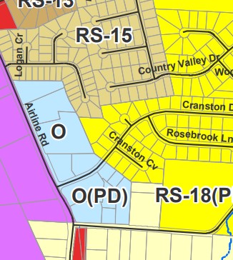Portion of the Town Zoning Map