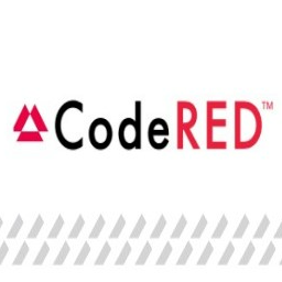 red triangle logo with text reading Code Red
