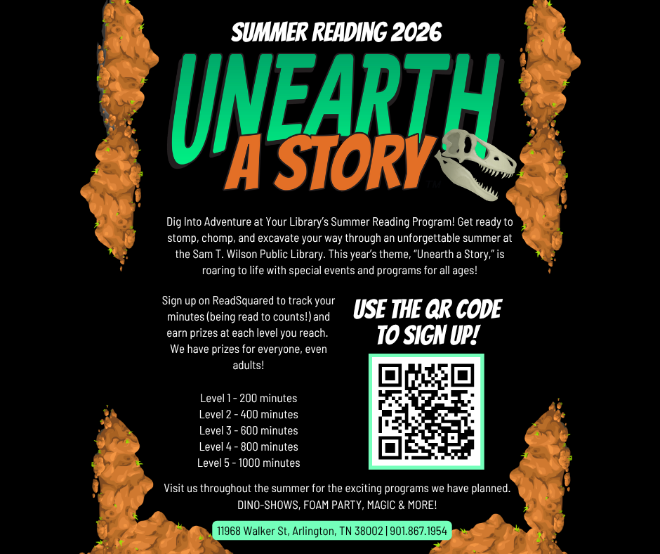 Summer Reading sign up flyer