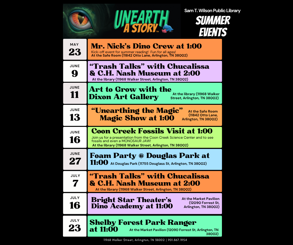 Summer Events Flyer