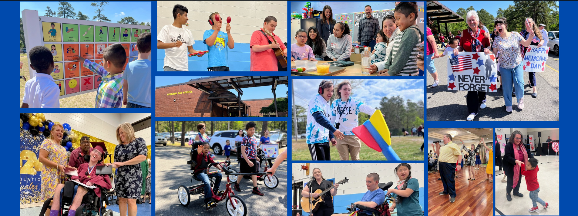 Collage of Regional Day School Staff and Students