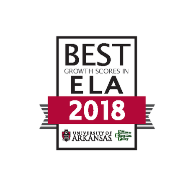 Best growth scores in ELA 2018 University of Arkansas